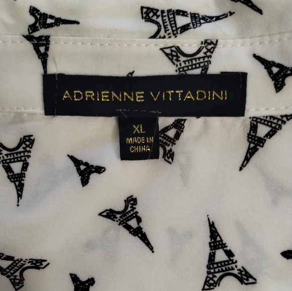 Womens Blouse Eiffel Tower Print Size XL - Picture 8 of 10